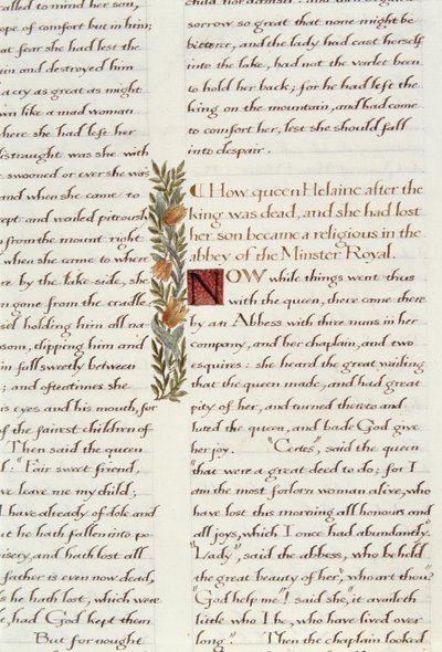 Uno dei due frammenti da Lancillotto del Lago da William Morris